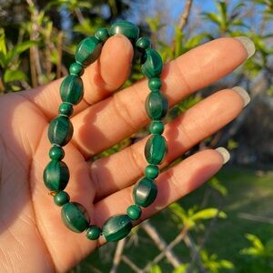 Beaded Malachite Bracelet